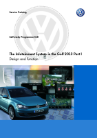 VW - SSP 518 The Infotainment System in the Golf 2013 Part 1 